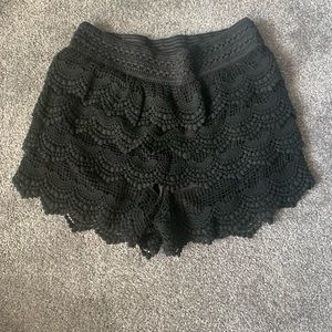 Charlotte Russe Lace Detail Shorts Size M